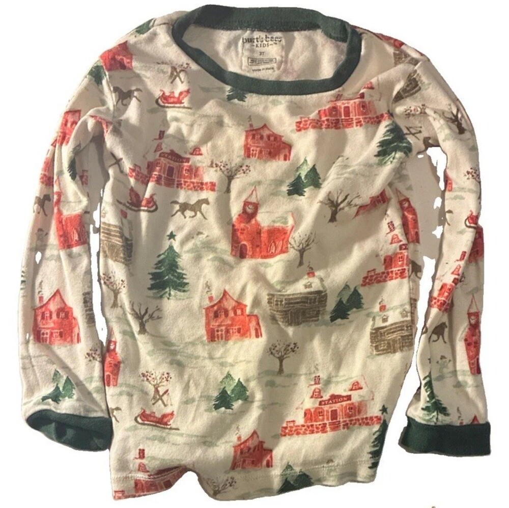Burt's Bees Baby organic cotton holiday pajama top